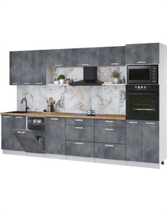 Кухонный гарнитур Интерлиния Мила Лайт 3.3-ПМ3