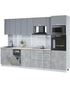 Кухонный гарнитур Интерлиния Мила Лайт 3.0-ПМ3