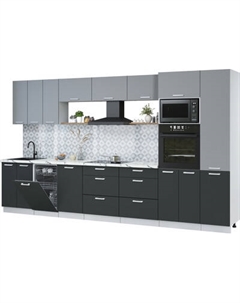 Кухонный гарнитур Интерлиния Мила Лайт 3.7-ПМ3