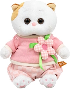 Мягкая игрушка Budi Basa Кошечка Ли-Ли Baby в свитшоте с цветком / 10852067 Budi basa