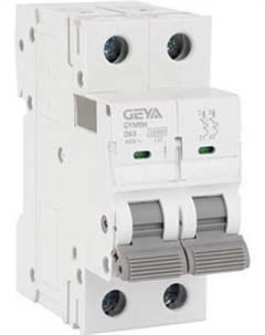 Выключатель автоматический Geya GYM9H-2P-63D