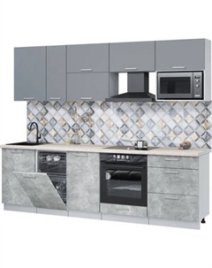 Кухонный гарнитур Интерлиния Мила Лайт 2.6-ПМ4