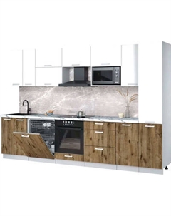 Кухонный гарнитур Интерлиния Мила Лайт 3.2-ПМ2