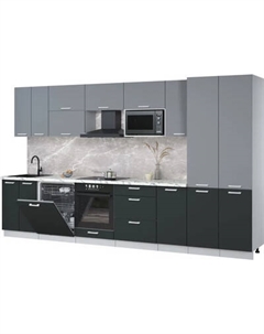 Кухонный гарнитур Интерлиния Мила Лайт 3.6-ПМ2