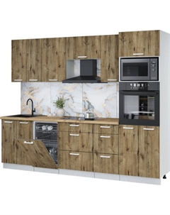 Кухонный гарнитур Интерлиния Мила Лайт 2.65-ПМ3