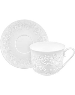 Чашка с блюдцем Elan Gallery Шишки 950449 Elan gallery