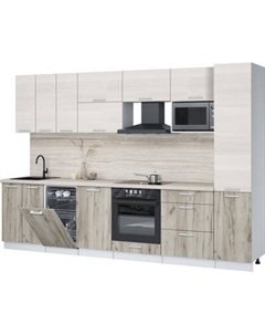 Кухонный гарнитур Интерлиния Мила Лайт 3.1-ПМ4