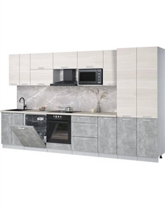 Кухонный гарнитур Интерлиния Мила Лайт 3.6-ПМ2