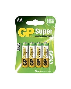 Комплект батареек GP Batteries Super LR6/AA 15A-CR4 Gp batteries