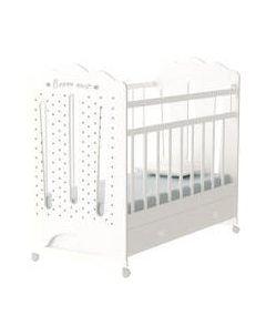 Детская кроватка VDK Bonne колесо-качалка и ящик Vdk