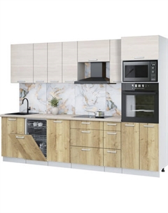 Кухонный гарнитур Интерлиния Мила Лайт 2.9-ПМ3