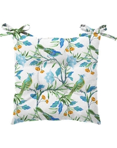 Подушка на стул Самойловский текстиль С Тафтингом 40x40 Квезаль / 926799