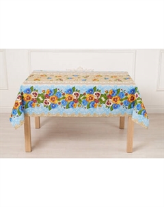 Скатерть Stolima Виниллайт 1001-1 Анютины глазки