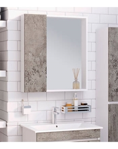 Шкаф с зеркалом для ванной Runo Манхэттен 65