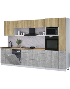 Кухонный гарнитур Интерлиния Мила Лайт 3.3-ПМ1