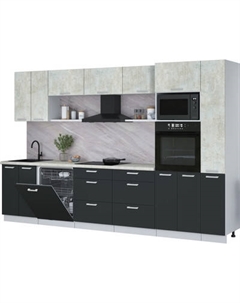 Кухонный гарнитур Интерлиния Мила Лайт 3.3-ПМ1