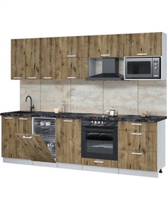 Кухонный гарнитур Интерлиния Мила Лайт 2.7-ПМ4