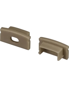 Заглушка для профиля Arlight LINE-1708 OLIVE GREY с отверстием / 038632