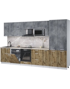 Кухонный гарнитур Интерлиния Мила Лайт 3.5-ПМ2