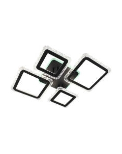 Люстра Estares Oval Ice RGB 75W 5S-APP-725х500х93-BLACK/CLEAR-220-IP20