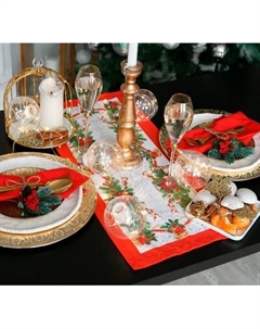 Дорожка на стол Этель Рождественский балл / 3629037