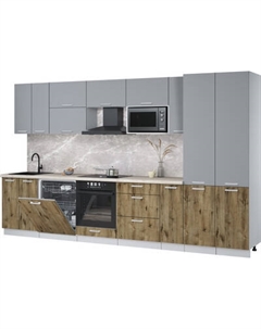 Кухонный гарнитур Интерлиния Мила Лайт 3.5-ПМ2