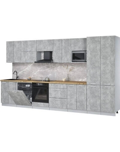 Кухонный гарнитур Интерлиния Мила Лайт 3.8-ПМ2