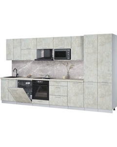 Кухонный гарнитур Интерлиния Мила Лайт 3.7-ПМ2