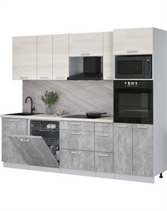 Кухонный гарнитур Интерлиния Мила Лайт 2.6-ПМ1