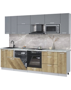 Кухонный гарнитур Интерлиния Мила Лайт 2.7-ПМ2