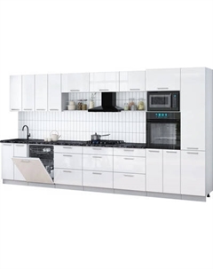 Кухонный гарнитур Интерлиния Мила Gloss 4.0-ПМ1