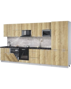 Кухонный гарнитур Интерлиния Мила Лайт 3.8-ПМ2