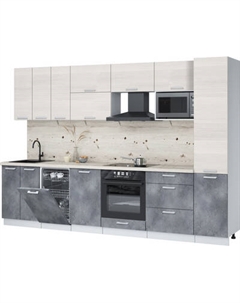 Кухонный гарнитур Интерлиния Мила Лайт 3.1-ПМ4