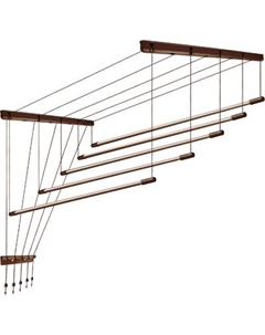 Сушилка для белья Comfort Alumin Group Потолочная Алюминиевая Chocolate Premium 5 прутьев 1.5м Comfort alumin group