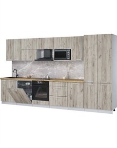 Кухонный гарнитур Интерлиния Мила Лайт 3.7-ПМ2