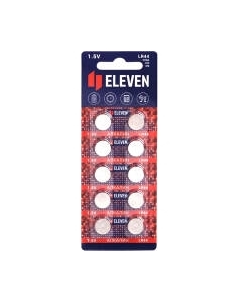 Комплект батареек Eleven LR44 алкалиновые ВС10