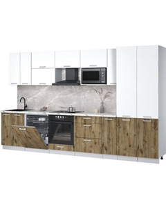 Кухонный гарнитур Интерлиния Мила Лайт 3.5-ПМ2