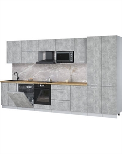 Кухонный гарнитур Интерлиния Мила Лайт 3.7-ПМ2