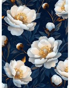 Набор алмазной вышивки Феникс+ Белые маки / 71440 Feniks