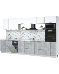 Кухонный гарнитур Интерлиния Мила Лайт 3.5-ПМ3