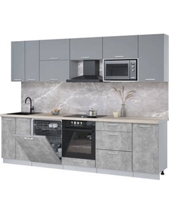 Кухонный гарнитур Интерлиния Мила Лайт 2.8-ПМ2