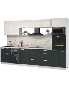 Кухонный гарнитур Интерлиния Мила Лайт 3.3-ПМ3