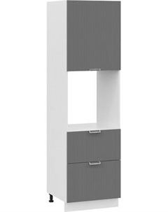 Шкаф-пенал кухонный ТриЯ Кимберли 1П6Я2 с одной дверью и двумя ящиками Трия