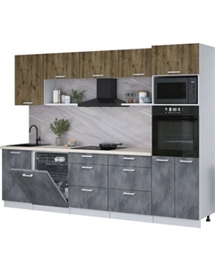 Кухонный гарнитур Интерлиния Мила Лайт 2.9-ПМ1