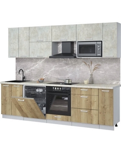 Кухонный гарнитур Интерлиния Мила Лайт 2.7-ПМ2