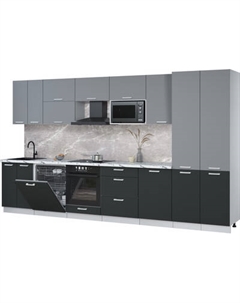 Кухонный гарнитур Интерлиния Мила Лайт 3.7-ПМ2