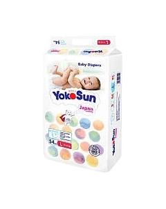 Подгузники детские YokoSun На липучках размер L 9-13кг Yokosun