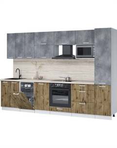 Кухонный гарнитур Интерлиния Мила Лайт 3.1-ПМ4