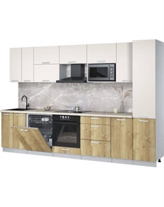 Кухонный гарнитур Интерлиния Мила Лайт 3.2-ПМ2