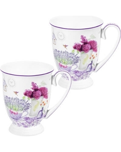 Набор кружек Elan Gallery Лаванда New Bone China / 420767 Elan gallery